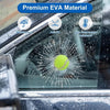3D Broken Glass Football Car Sticker